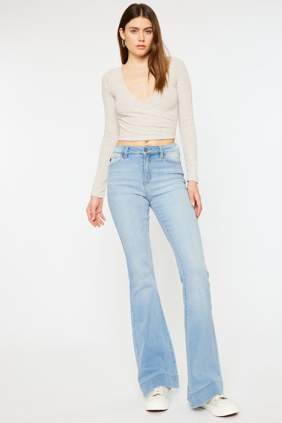 Roxanne High Rise Flare Jeans - Official Kancan USA