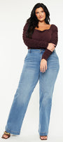 Martha  High Rise Trouser Wide Leg Jeans (Plus Size) - Official Kancan USA