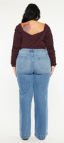 Martha  High Rise Trouser Wide Leg Jeans (Plus Size) - Official Kancan USA