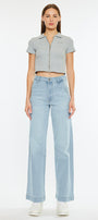 Celine Ultra High Rise Wide Leg Jeans - Official Kancan USA