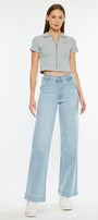 Celine Ultra High Rise Wide Leg Jeans - Official Kancan USA