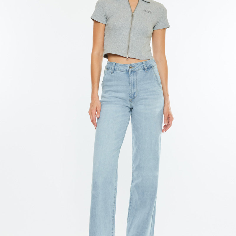 Celine Ultra High Rise Wide Leg Jeans - Official Kancan USA