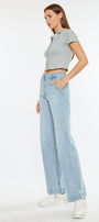 Celine Ultra High Rise Wide Leg Jeans - Official Kancan USA