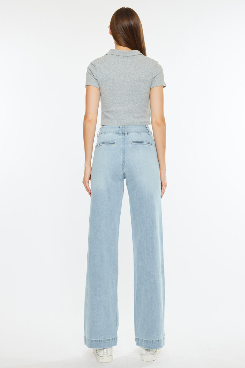 Celine Ultra High Rise Wide Leg Jeans - Official Kancan USA