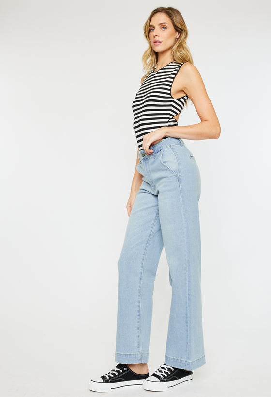 Celine Ultra High Rise Wide Leg Jeans - Official Kancan USA