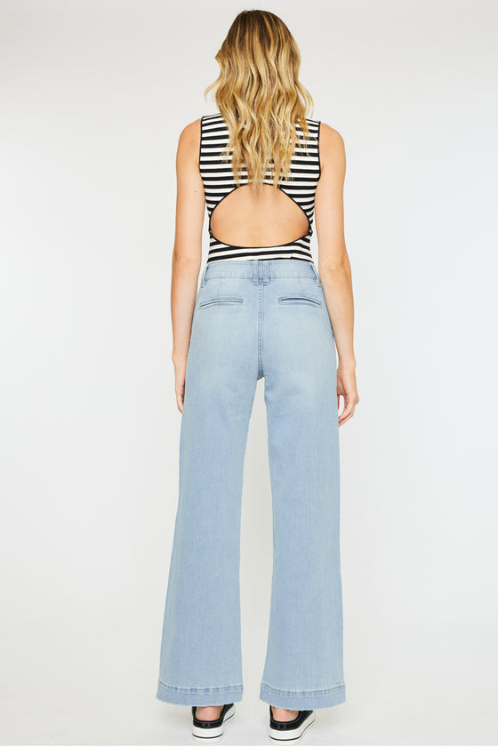 Celine Ultra High Rise Wide Leg Jeans - Official Kancan USA