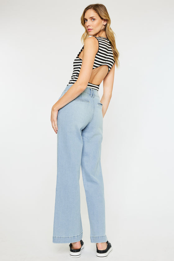 Celine Ultra High Rise Wide Leg Jeans - Official Kancan USA