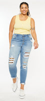 Beatrice High Rise Ankle Skinny (Plus Size) - Official Kancan USA