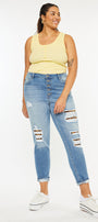 Beatrice High Rise Ankle Skinny (Plus Size) - Official Kancan USA