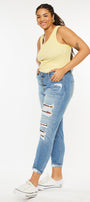 Beatrice High Rise Ankle Skinny (Plus Size) - Official Kancan USA