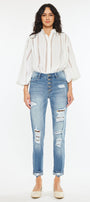 Leona High Rise Ankle Skinny Jeans - Official Kancan USA