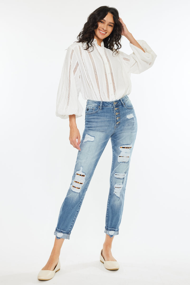 Leona High Rise Ankle Skinny Jeans - Official Kancan USA