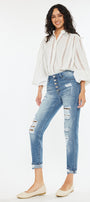 Leona High Rise Ankle Skinny Jeans - Official Kancan USA