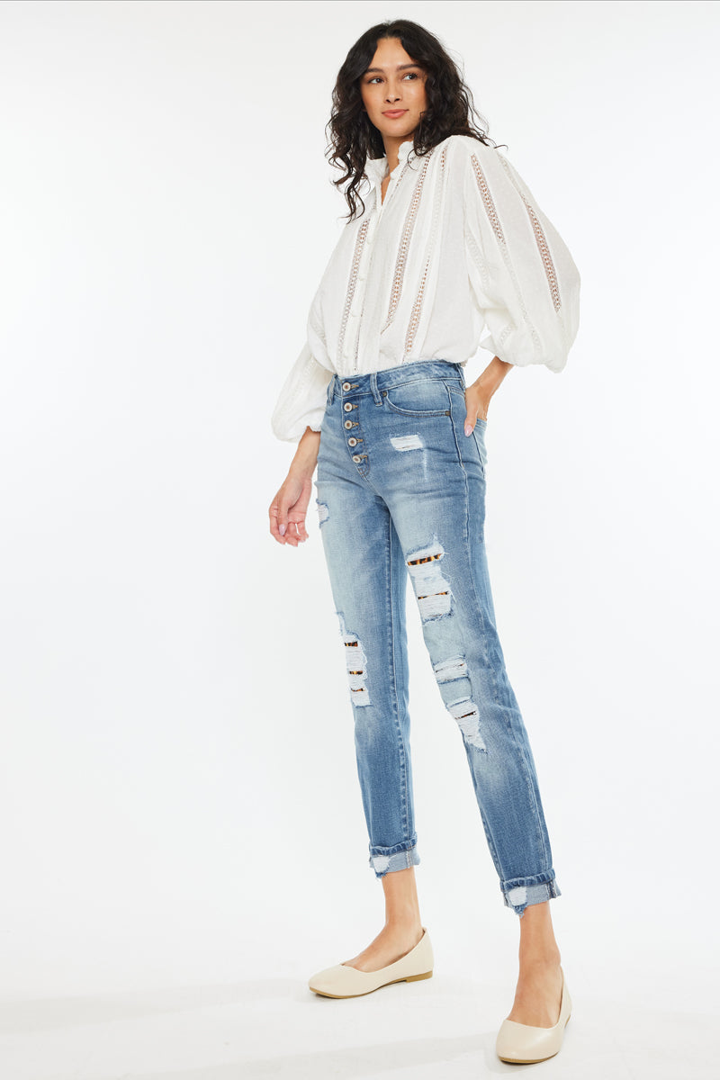 Leona High Rise Ankle Skinny Jeans - Official Kancan USA