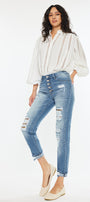 Leona High Rise Ankle Skinny Jeans - Official Kancan USA