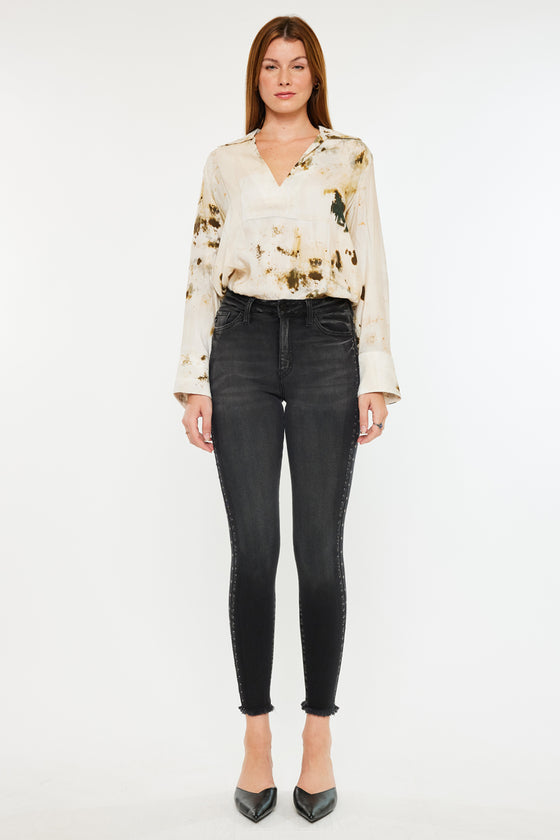 Hermione High Rise Ankle Skinny Jeans - Official Kancan USA