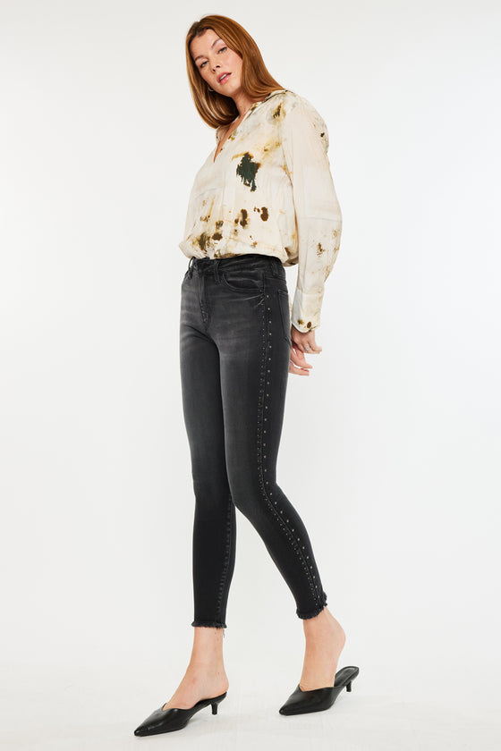 Hermione High Rise Ankle Skinny Jeans - Official Kancan USA