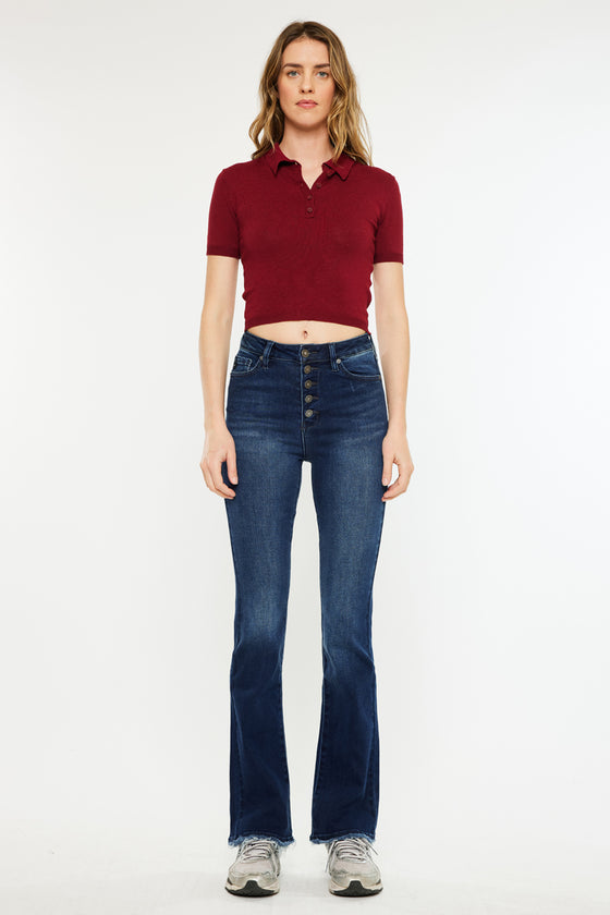 Rainn Ultra High Rise Flare Jeans - Official Kancan USA