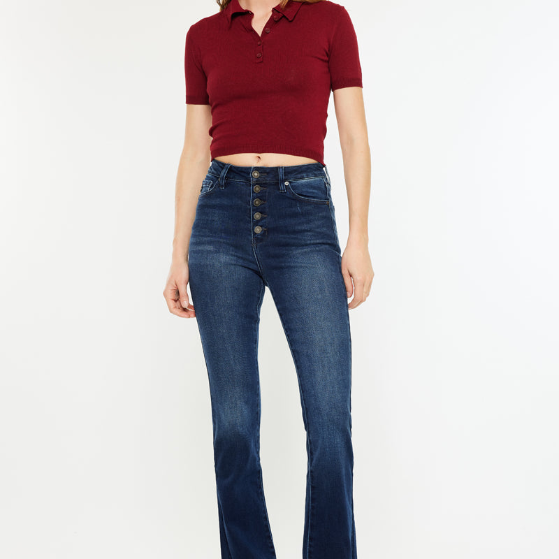Rainn Ultra High Rise Flare Jeans - Official Kancan USA