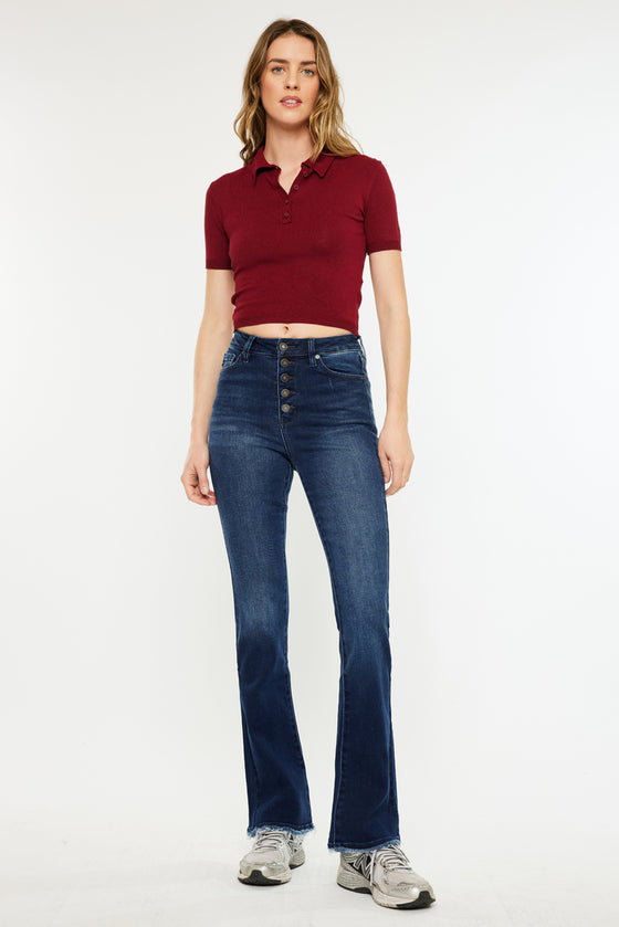 Rainn Ultra High Rise Flare Jeans - Official Kancan USA