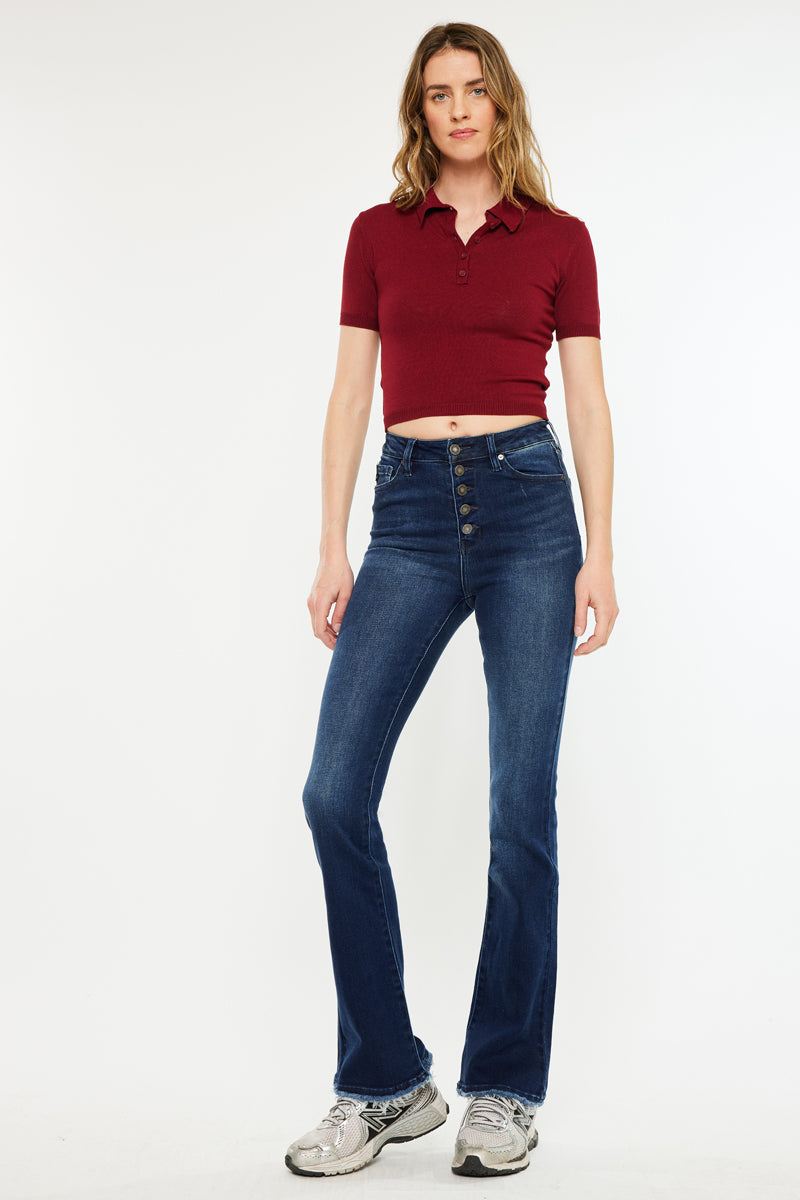 Rainn Ultra High Rise Flare Jeans - Official Kancan USA