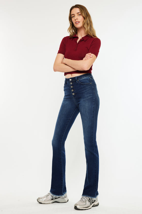 Rainn Ultra High Rise Flare Jeans - Official Kancan USA