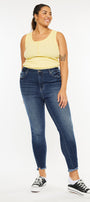Griffin Ultra High Rise Ankle Skinny Jeans (Plus Size) - Official Kancan USA