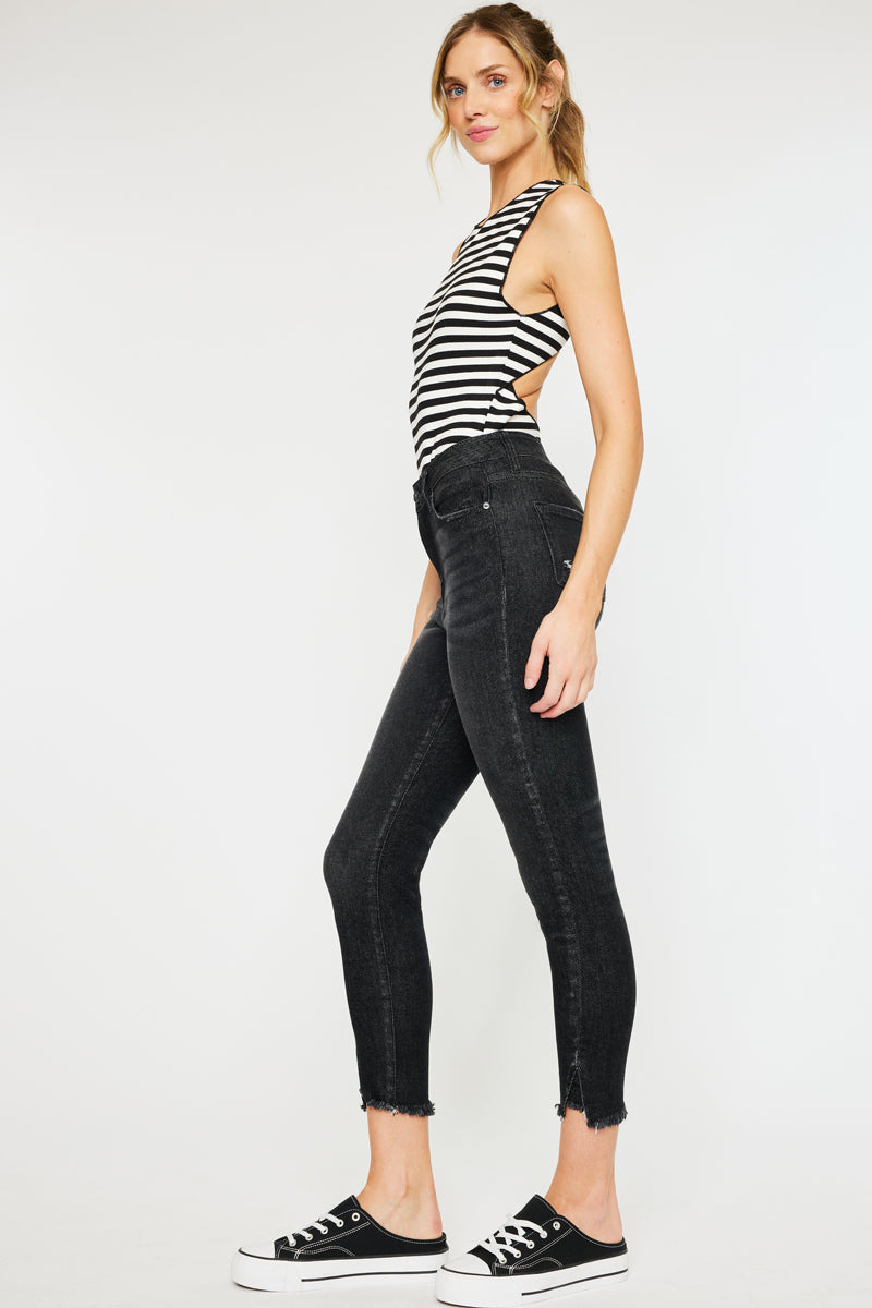 Ultra high sale waisted black jeans