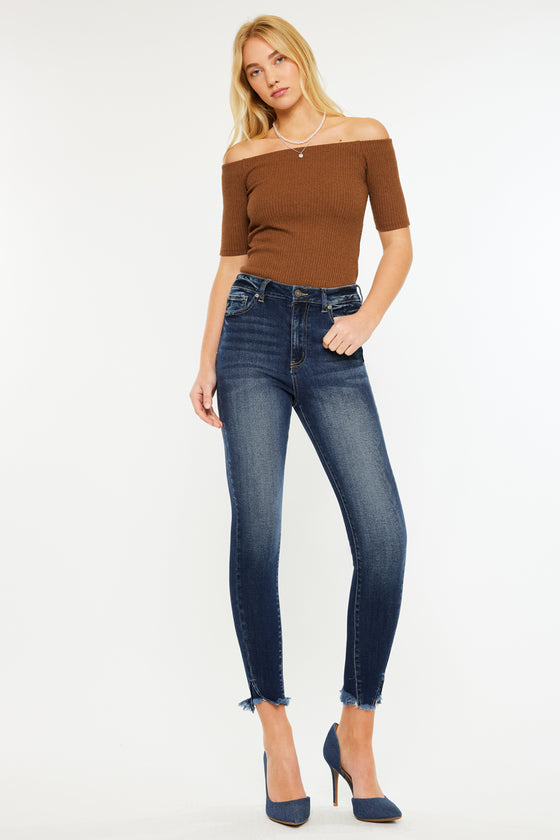 Layna Ultra High Rise Ankle Skinny Jeans - Official Kancan USA