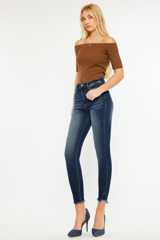 Layna Ultra High Rise Ankle Skinny Jeans - Official Kancan USA