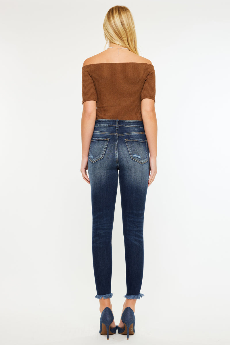 Layna Ultra High Rise Ankle Skinny Jeans - Official Kancan USA