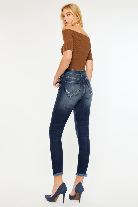 Layna Ultra High Rise Ankle Skinny Jeans - Official Kancan USA