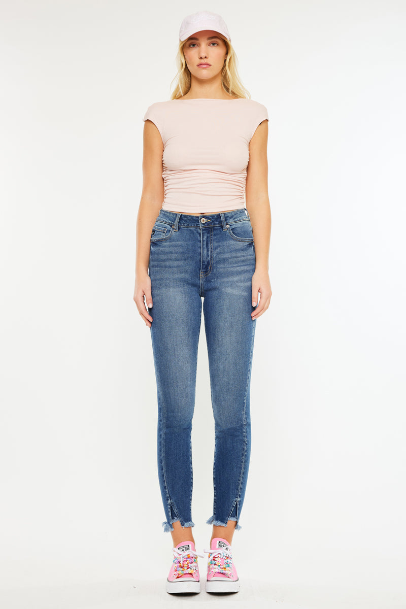 Layna Ultra High Rise Ankle Skinny Jeans - Official Kancan USA