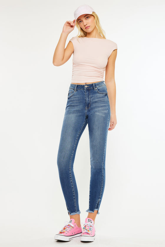 Layna Ultra High Rise Ankle Skinny Jeans - Official Kancan USA