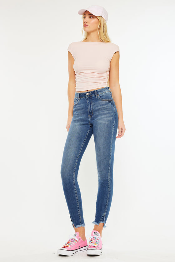 Layna Ultra High Rise Ankle Skinny Jeans - Official Kancan USA