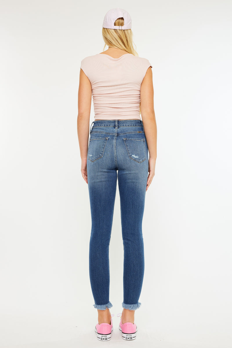 Layna Ultra High Rise Ankle Skinny Jeans - Official Kancan USA