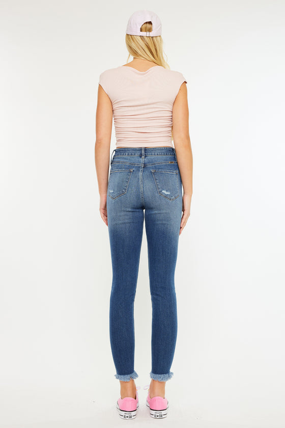 Layna Ultra High Rise Ankle Skinny Jeans - Official Kancan USA