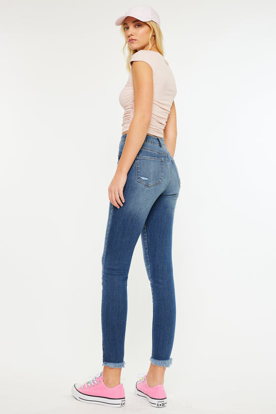 Layna Ultra High Rise Ankle Skinny Jeans - Official Kancan USA