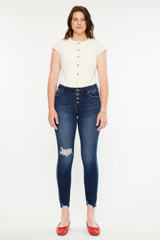 Milo High Rise Ankle Skinny Jeans - Curvy