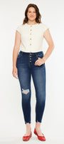 Milo High Rise Ankle Skinny Jeans - Curvy - Official Kancan USA
