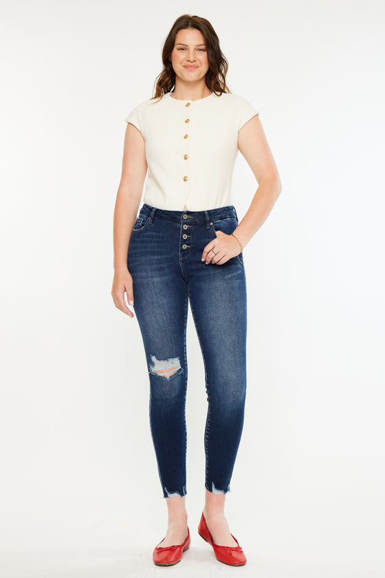 Milo High Rise Ankle Skinny Jeans - Curvy