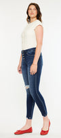 Milo High Rise Ankle Skinny Jeans - Curvy - Official Kancan USA