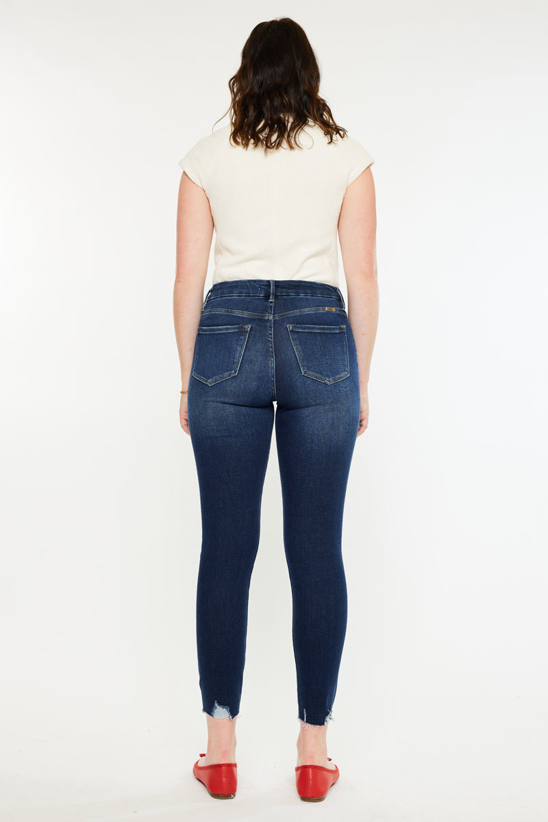 Milo High Rise Ankle Skinny Jeans - Curvy - Official Kancan USA