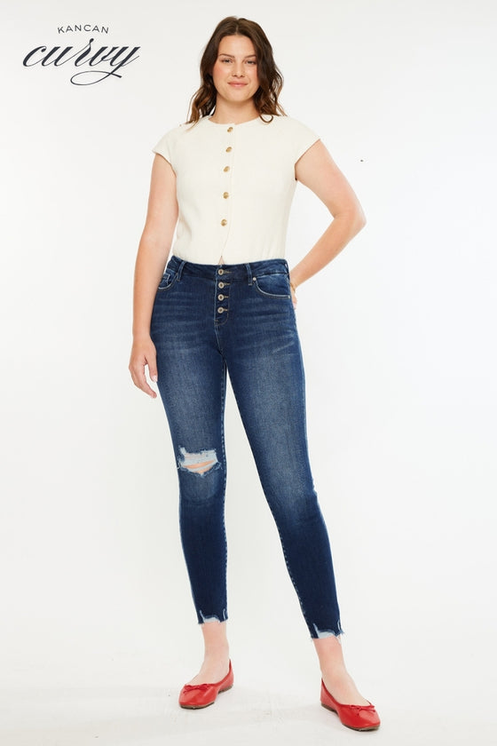 Milo High Rise Ankle Skinny Jeans - Curvy