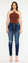 Wesley High Rise Super Skinny Jeans - Curvy - Official Kancan USA