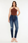 Wesley High Rise Super Skinny Jeans - Curvy - Official Kancan USA