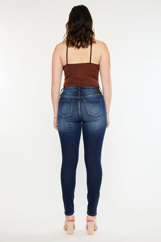 Wesley High Rise Super Skinny Jeans - Curvy - Official Kancan USA