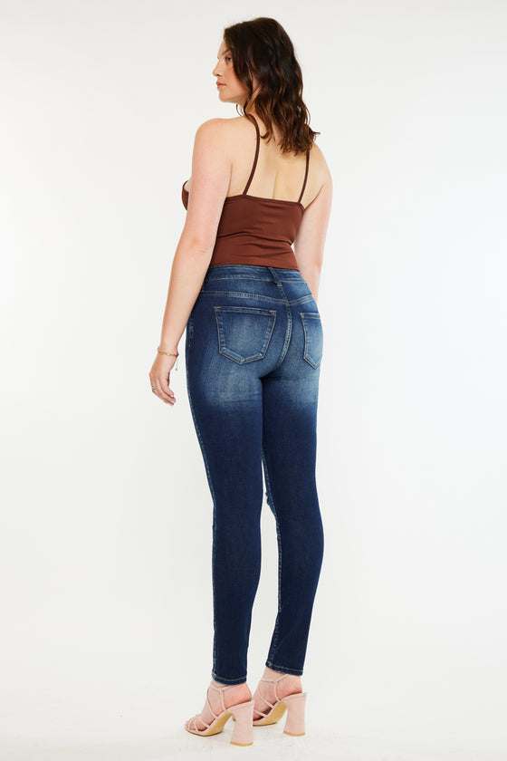Wesley High Rise Super Skinny Jeans - Curvy - Official Kancan USA