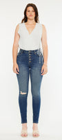 Wesley High Rise Super Skinny Jeans - Curvy - Official Kancan USA