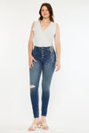 Wesley High Rise Super Skinny Jeans - Curvy - Official Kancan USA